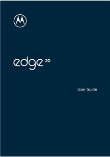 Motorola Edge 20 manual. Smartphone Instructions.